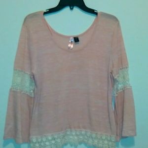 Women's light weight laced sweater